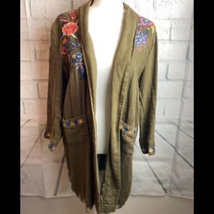 Johnny Was Linen Duster